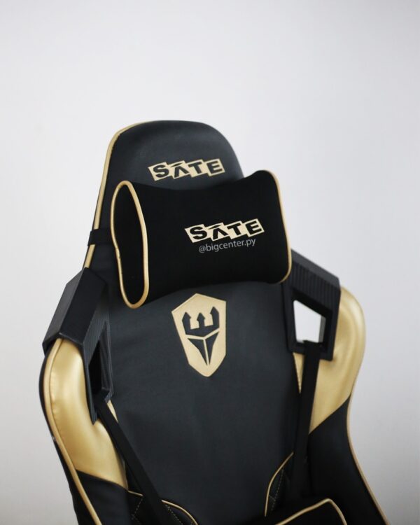 SILLA GAMER SATELLITE NEGRO/DORADO - Imagen 2