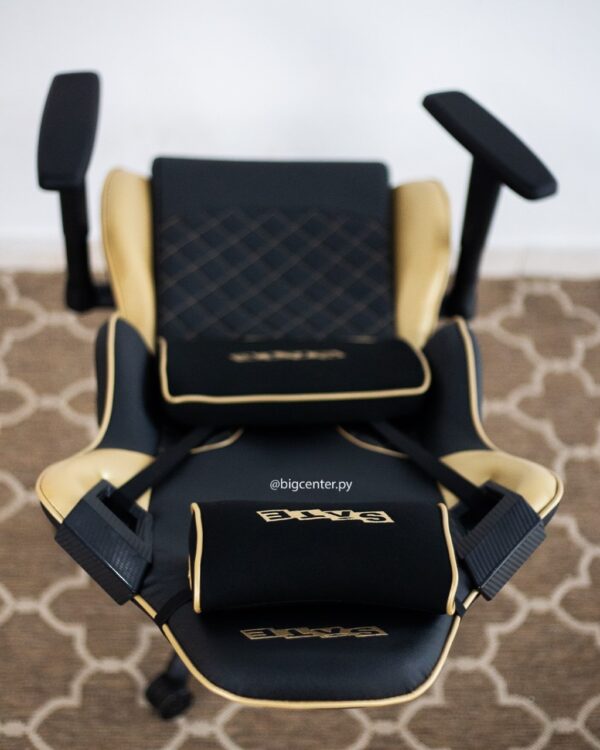SILLA GAMER SATELLITE NEGRO/DORADO - Imagen 3