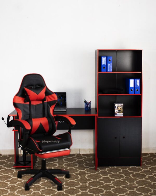 COMBO GAMER SILLA (LVS048) + ARMARIO + ESCRITORIO