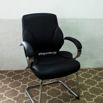 SILLA FIJA TRINEO NEGRA (823n) (H)