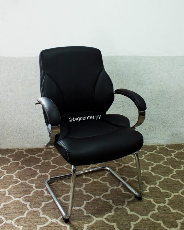 SILLA FIJA TRINEO NEGRA (823n) (H)