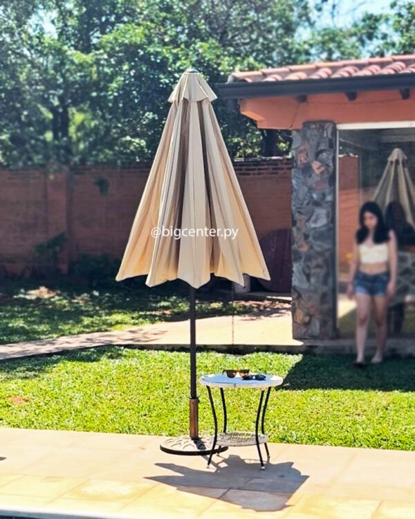 SOMBRILLA MARKET 250CM C/ BASE - Imagen 4