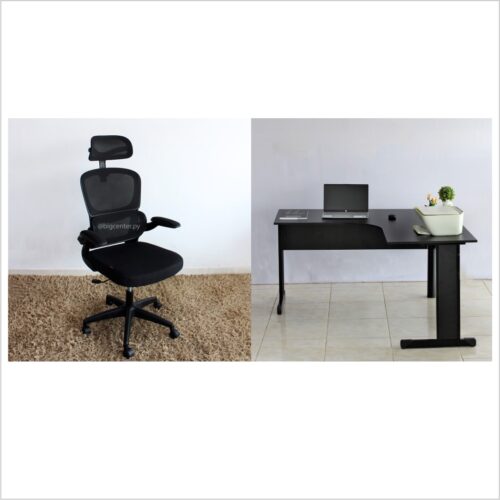SILLA SATE (AGC8608)+ESCRITORIO ANGULAR GIO 3540