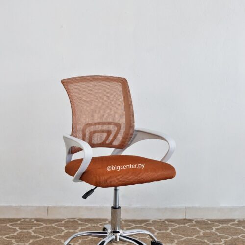 SILLA GIRATORIA TELA MESH 90 KG (61MR) MARRON
