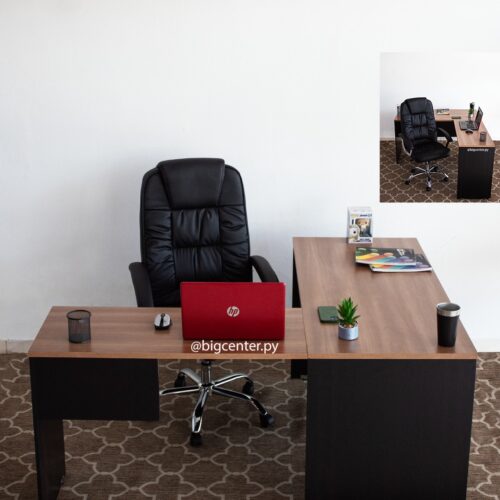 COMBO ESCRITORIO ANGULAR STAR+SILLA ALASKA (BF003D)