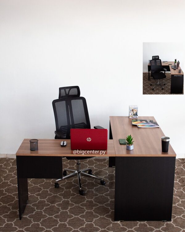 COMBO ESCRITORIO ANGULAR STAR + SILLA GIR (MO2014)