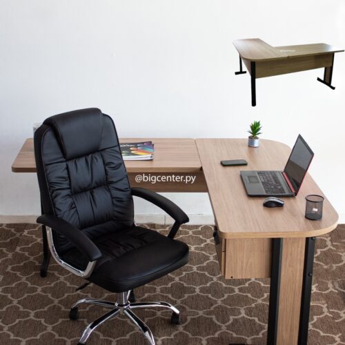 COMBO ESCRITORIO ANGULAR (1170KSP)+ SILLA ALASKA (BF003D)