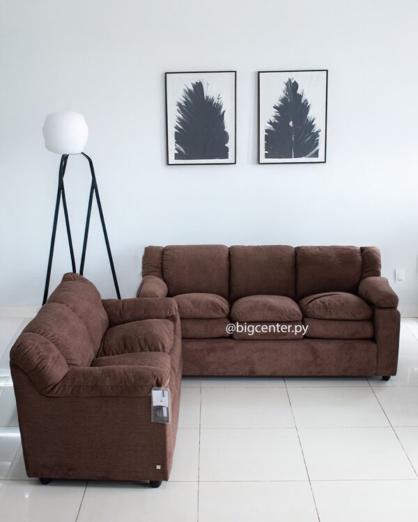 JUEGO SOFA 3-2 LUGARES MARRON (850C)