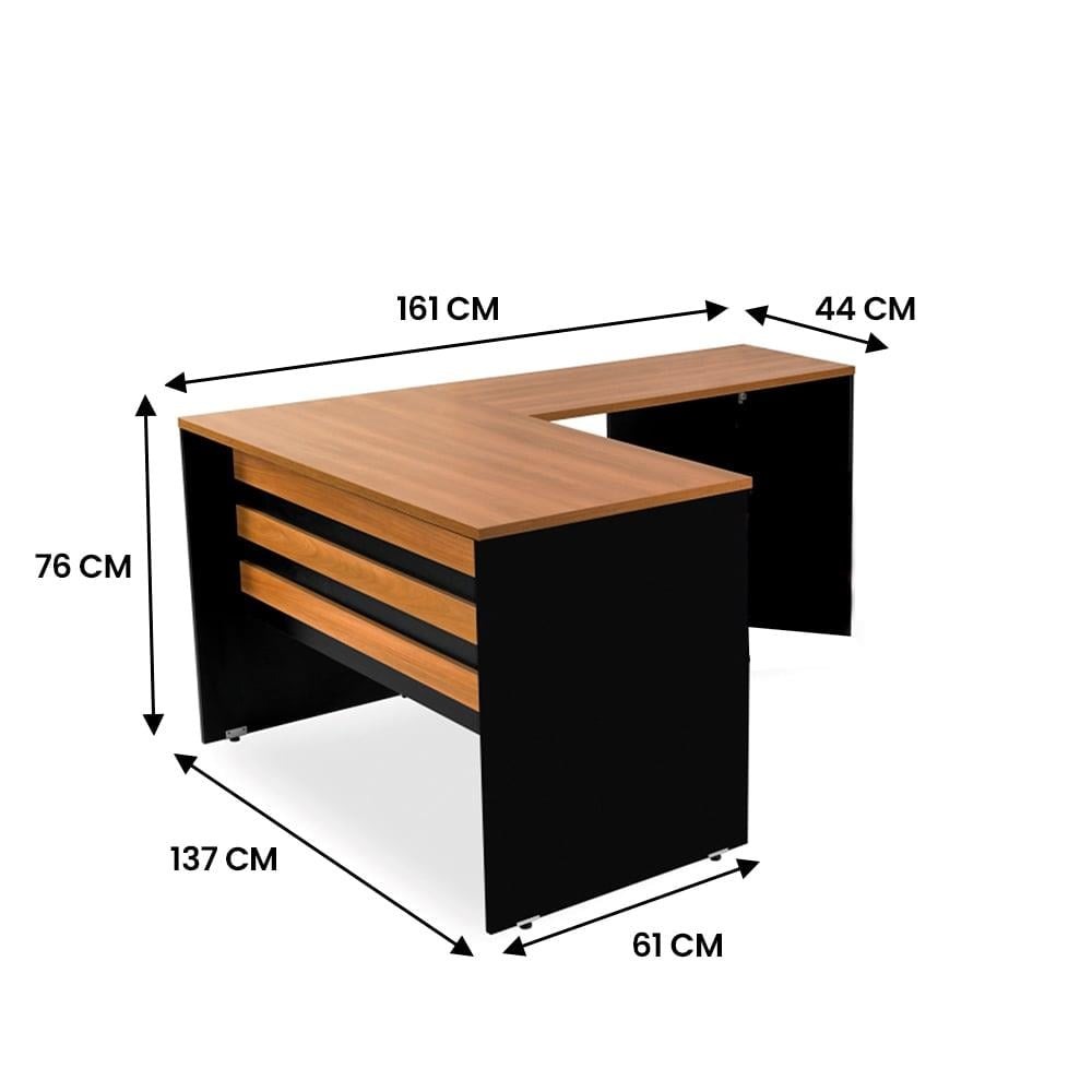ESCRITORIO ANGULAR 137X161 START LADO DERECHO - Imagen 4