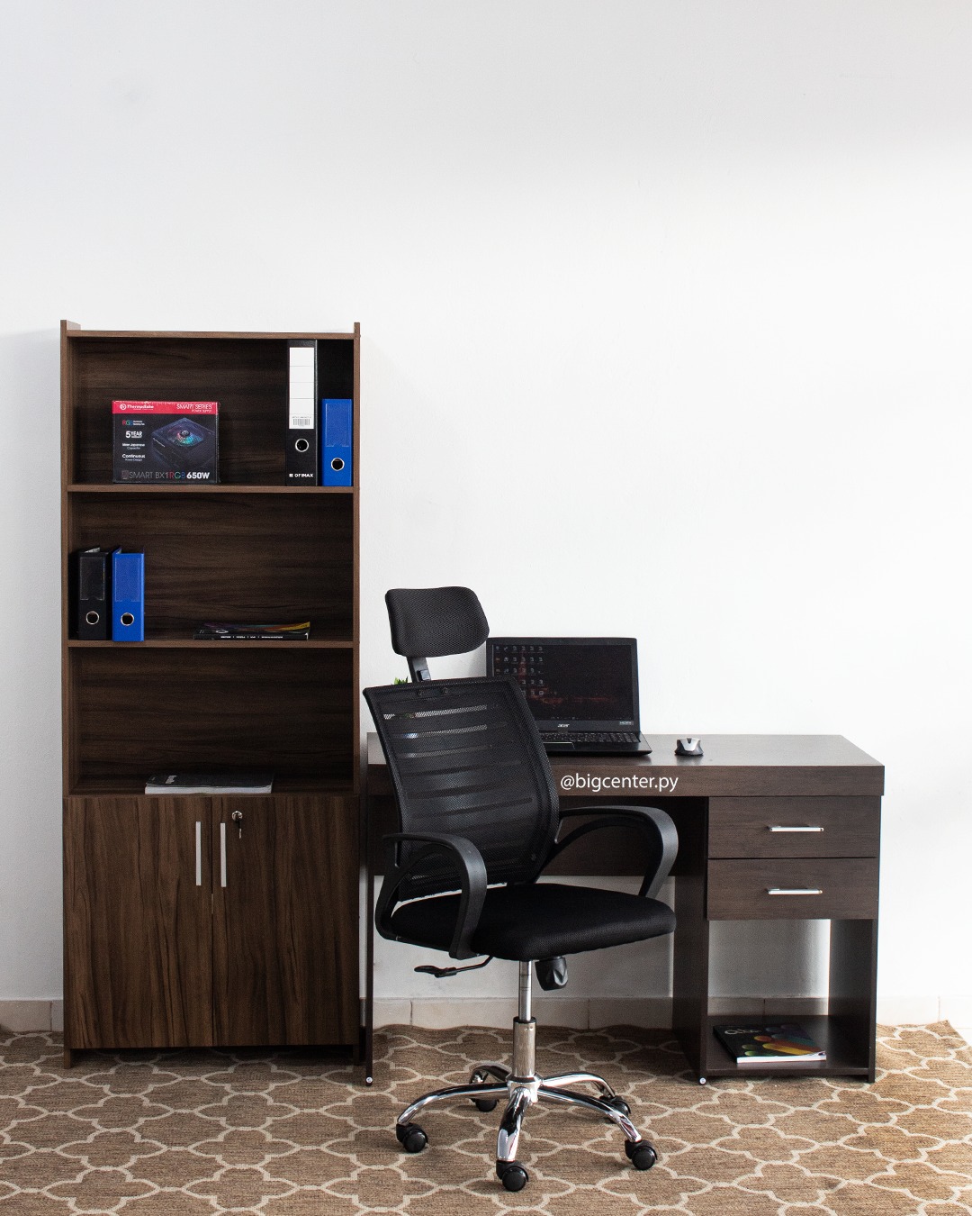COMBO ESCRITORIO OFFICE+ ARMARIO OFFICE+ SILLA GIR