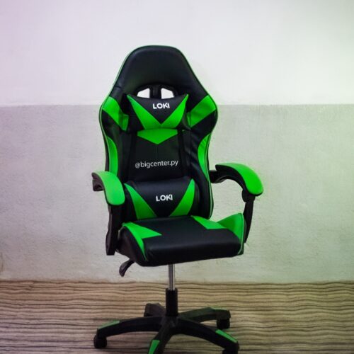 SILLA GAMER EMPOLI LOKI VERDE/NEGR EMGC01V