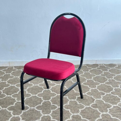 SILLA FIJA AUDITORIO/CONFERENCIA 100 KG BORDO