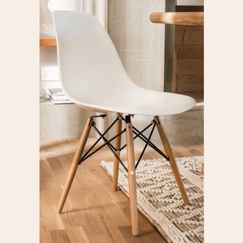 SILLA FIJA EAMES – BLANCO 90 K (PATAS FINAS) (5060)
