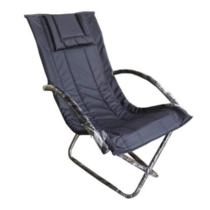 SILLA REPOSERA PLEGABLE DE METAL EN TELA