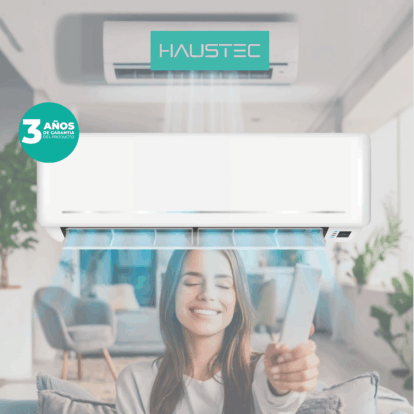 AA 12.000 BTU HAUSTEC 3 AÑOS DE GARANTIA