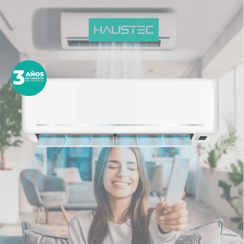 AA 12.000 BTU HAUSTEC 3 AÑOS DE GARANTIA