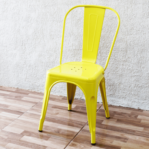 SILLA FIJA TOLIX AMARILLO (6404)