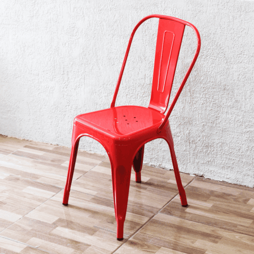 SILLA FIJA TOLIX  ROJO (6405)