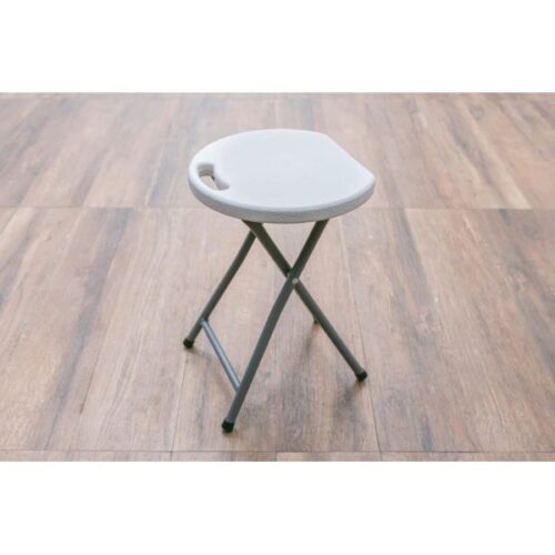 BUTACA TABURETE PLEGABLE BLANCO