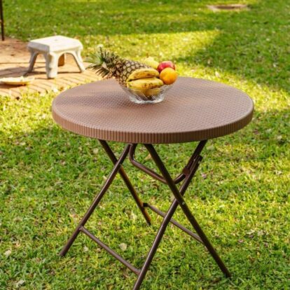 MESA REDONDA PLEGABLE MALETÍN (MPR80) (RC)