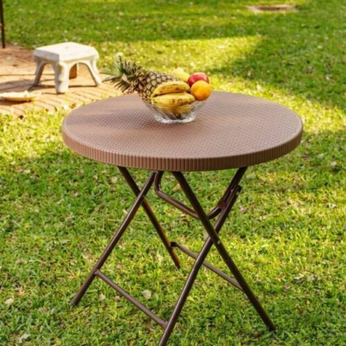 MESA REDONDA PLEGABLE MALETÍN (MPR80) (RC)