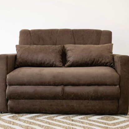 SOFA CAMA MARRON OSCURO (SC300)