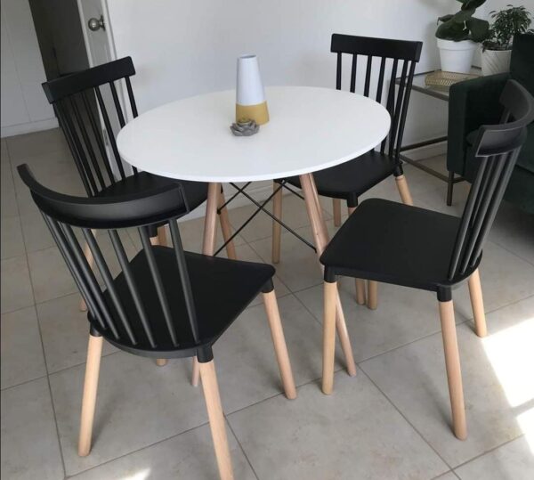 SILLA FIJA EW PATAS DE MADERA (5780NG) 90K - Imagen 2