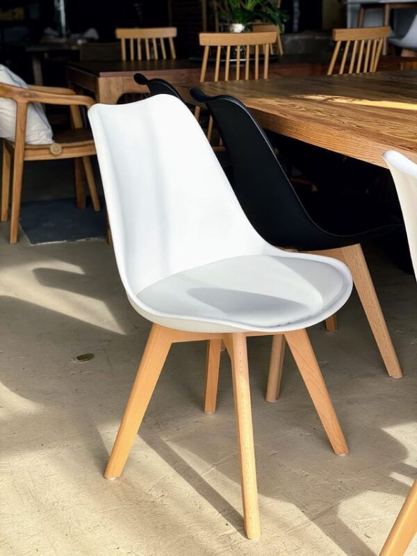 SILLA FIJA EAMES BLANCO- MARGOT 100 K (PATAS GRUESAS) 7379 - Imagen 3