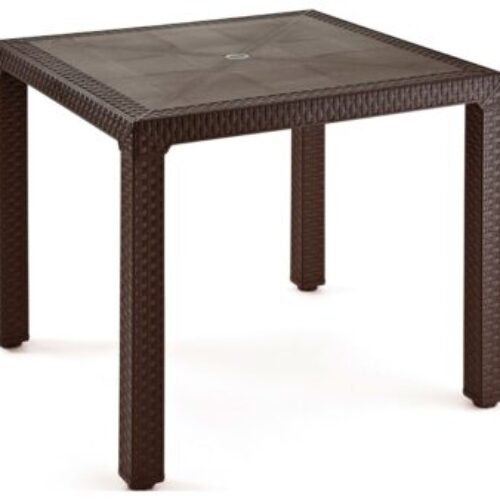 MESA COMEDOR DE JARDIN NATER MARRON 70 X 70