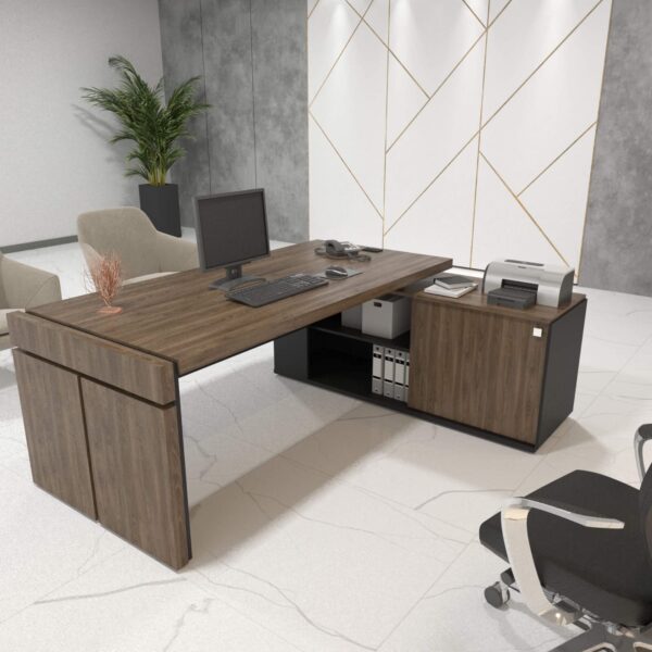 ESCRITORIO DIRECTOR T50 MARRON (5817) PREMIUM