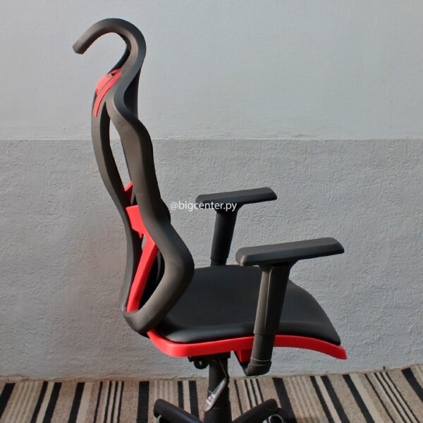 SILLA GIRATORIA GAMER  VIZON DZ ROJO (RJT19) - Imagen 4