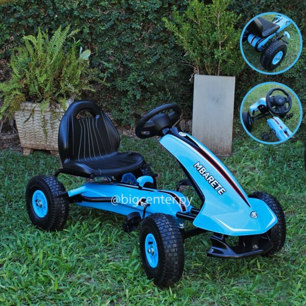 KARTING A PEDAL MBARETE GO AZUL 30KG MAP10