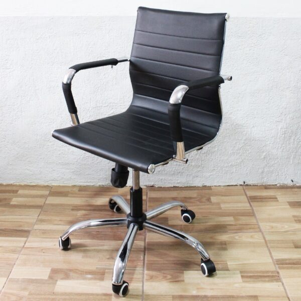 SILLA GIRATORIA TRINEO 90K C/ RESPALDO BAJO (Y1846BJ)