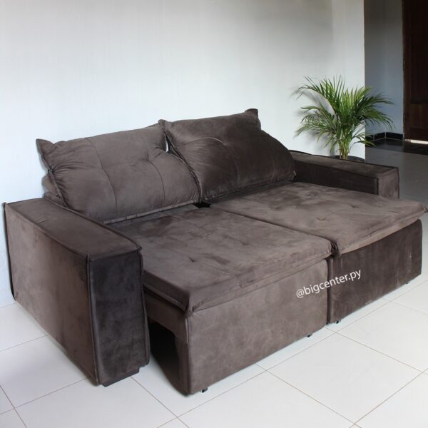 SOFA ABBA CATANA RETRÁCTIL MARRON 897 - Imagen 5