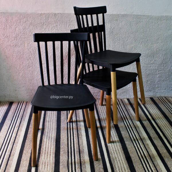 SILLA FIJA EW PATAS DE MADERA (5780NG) 90K - Imagen 4