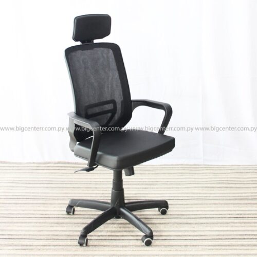 SILLA TELA MESH 120 K MACOX CABEZAL 15BK