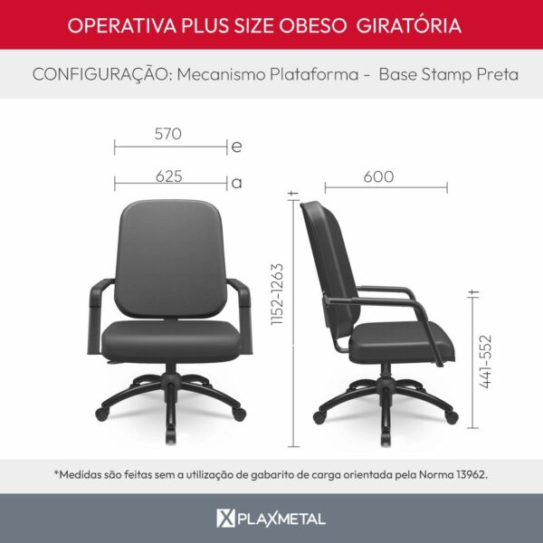 SILLA GIRATORIA MACOX 180K (NEGT19) - Imagen 2