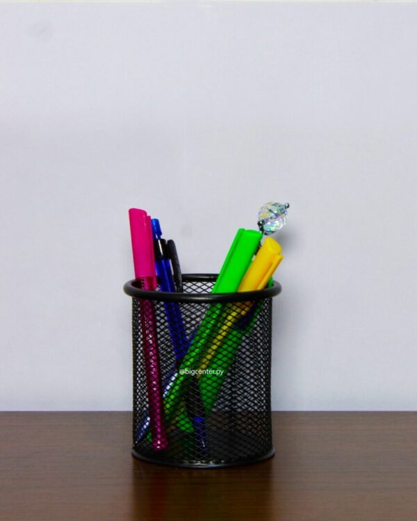 PORTA LAPIZ DE METAL REJILLA NEGRO RPM