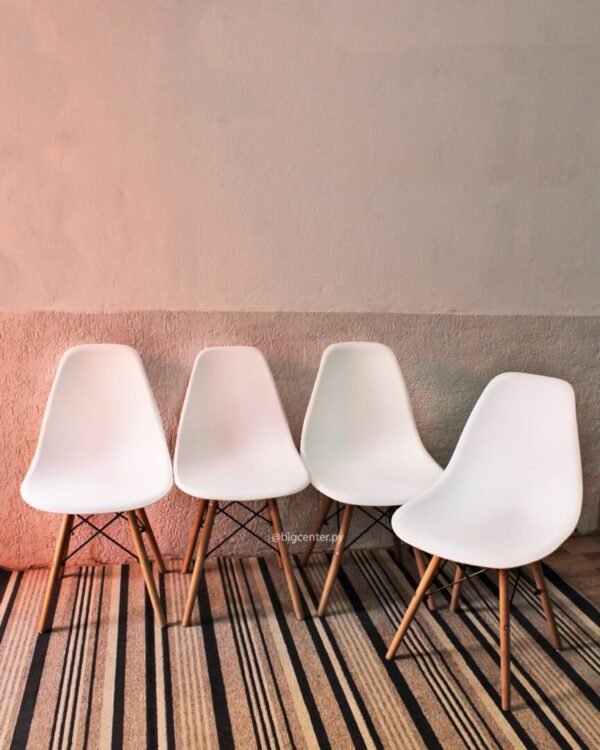 SILLA FIJA  EAMES - BLANCO 90 K (PATAS FINAS)5060