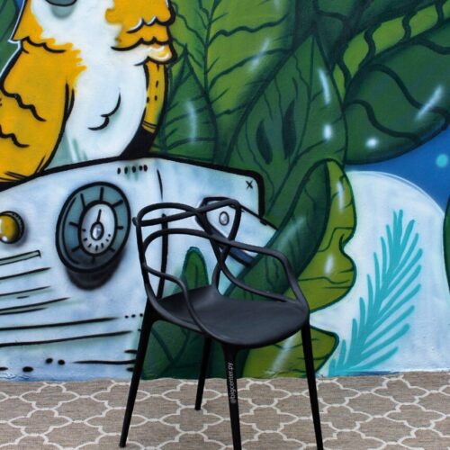 SILLA FIJA ARYANA NEGRO 1116NG