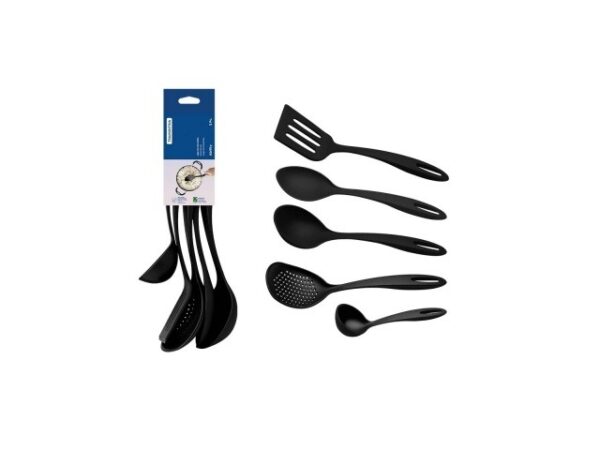 JUEGO DE UTENSILIOS ABILITY NEGRO 5 PIEZAS