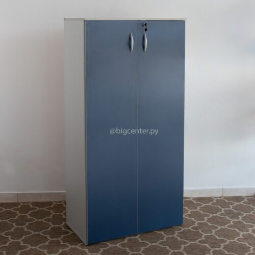 ARMARIO CERRADO 2P AZUL|GRIS