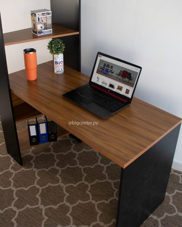 MESA OFFICE NT2105N NEGRO/MARRON - Imagen 4
