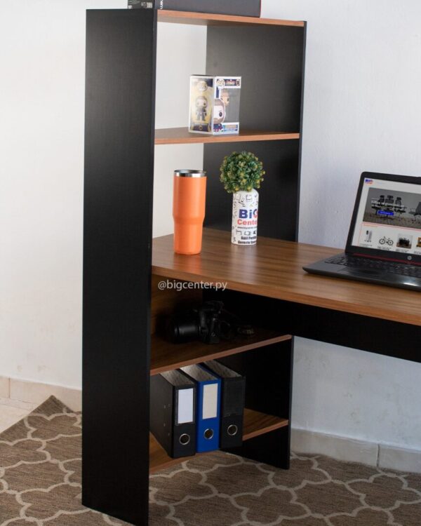 MESA OFFICE NT2105N NEGRO/MARRON - Imagen 5