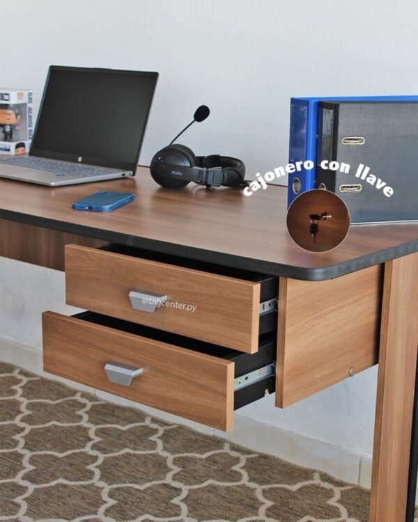 ESCRITORIO ECO 160CM C/CAJON (5028NG) - Imagen 2