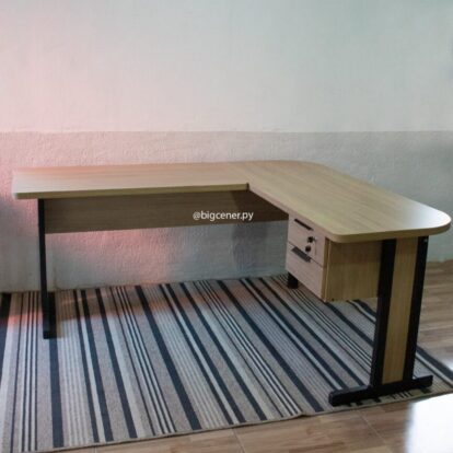 MESA ESCRITORIO ANGULAR KASPE 150X170M (1170KSP) CON CAJON