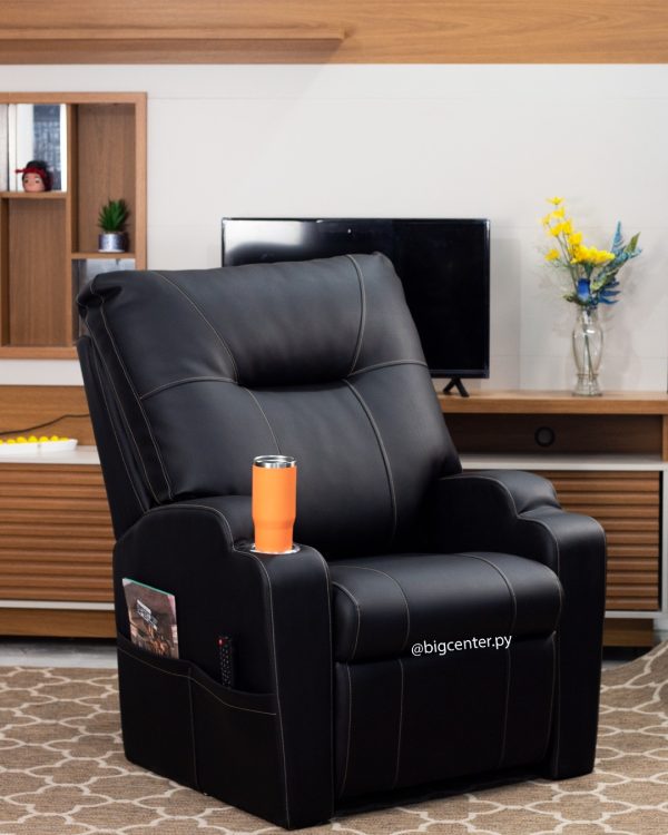 SOFA POLTRONA SOBERANA 721 ABBA NEGRO