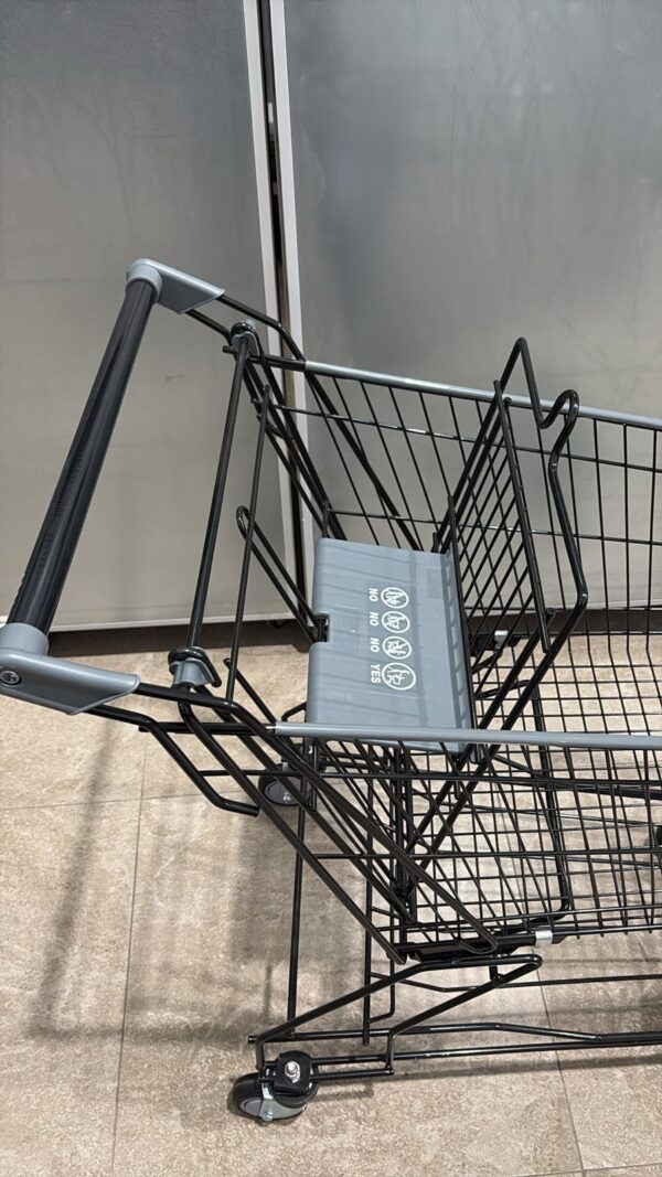 CARRITO DE SUPERMECADO NEGRO 100LT - Imagen 2