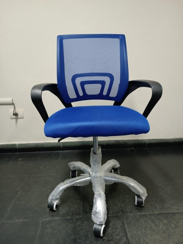 SILLA GIRATORIA TELA MESH 90 KG (61AZ) AZUL