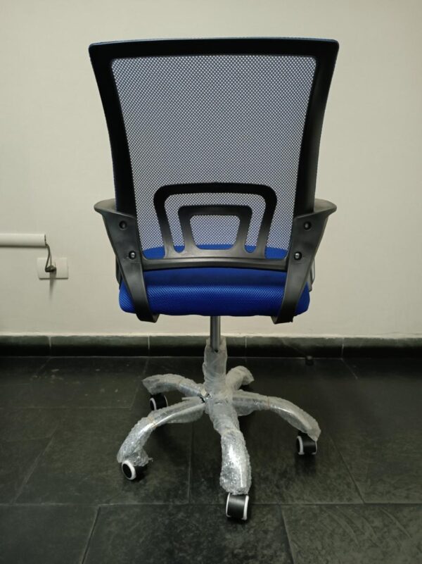 SILLA GIRATORIA TELA MESH 90 KG (61AZ) AZUL - Imagen 3